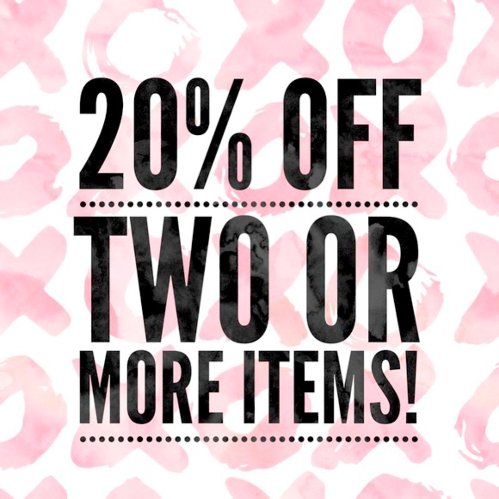 20% off bundles of more than two items
